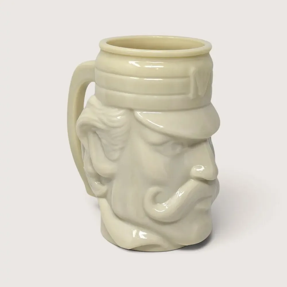 1970s Avon Cream Ceramic Baseball Player Character Mug